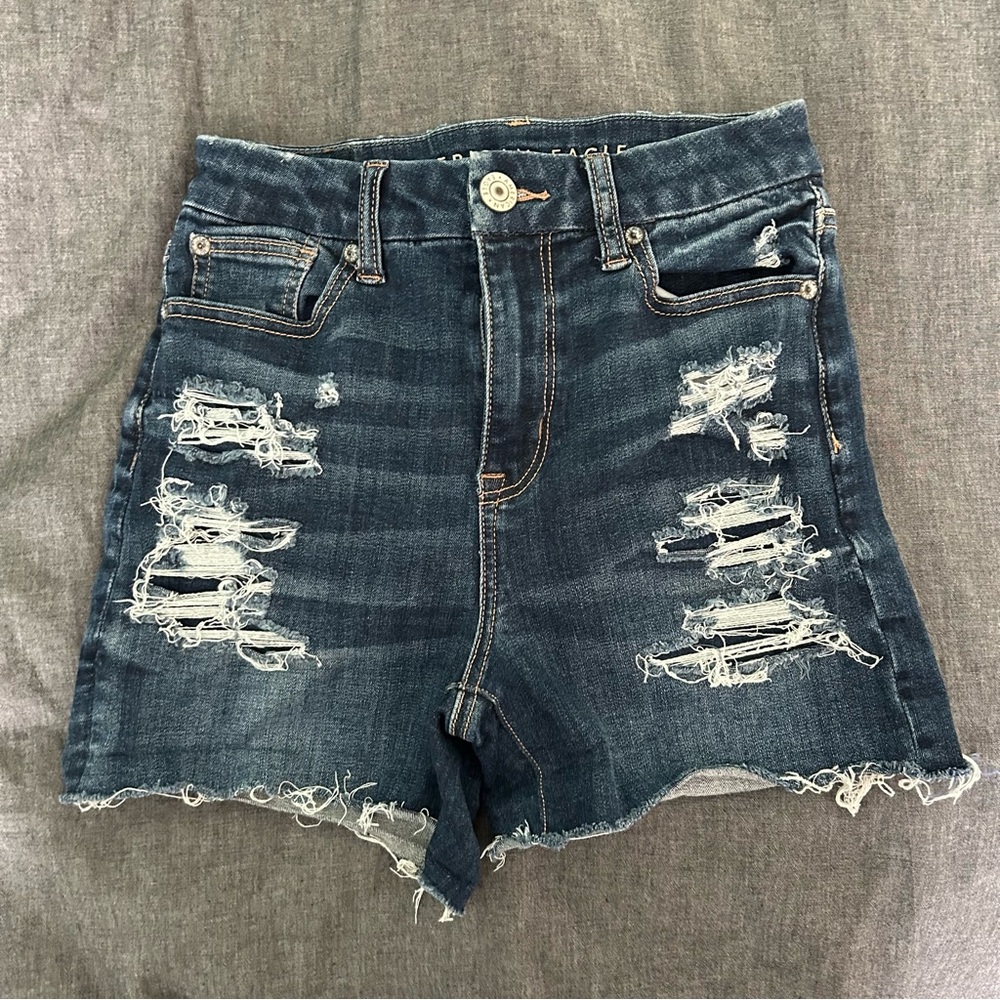 AE Distressed Denim Shorts